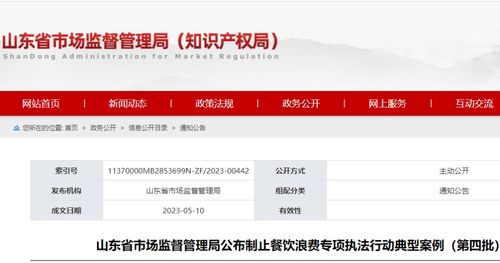 山東省公布制止餐飲浪費(fèi)專項(xiàng)執(zhí)法行動(dòng)典型案例,涉6地食品經(jīng)營(yíng)企業(yè)